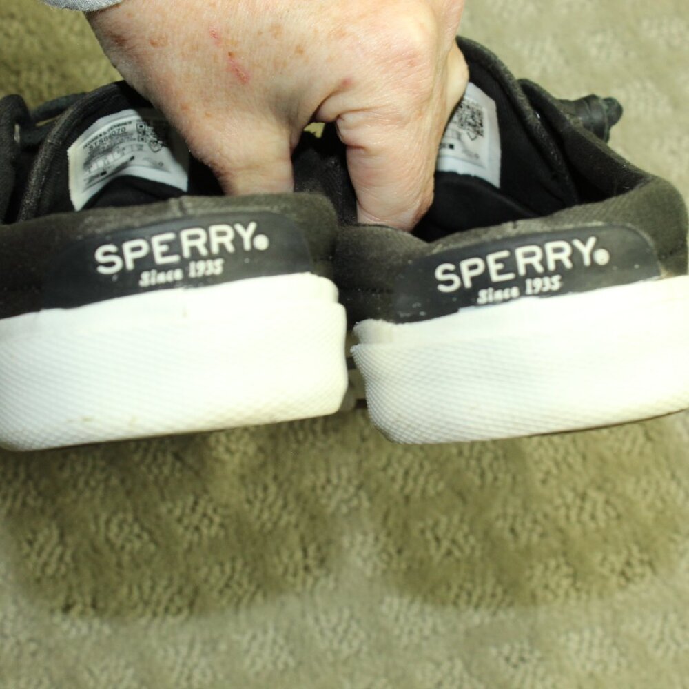Sperry Size 8 Black Canvas Mule Sneakers - Picture 5 of 7